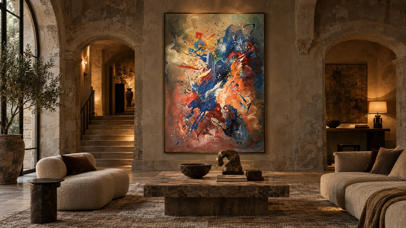 A work by Matteo Ferretti in a contemporary interior